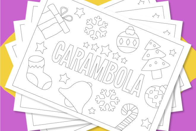 Christmas Colouring Competition Drawing Sheet